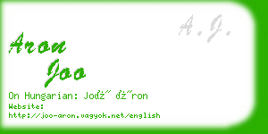 aron joo business card